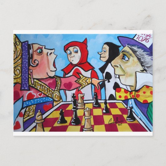 AFSCHRIJVING IN WONDERLAND BRIEFKAART (Voorkant)