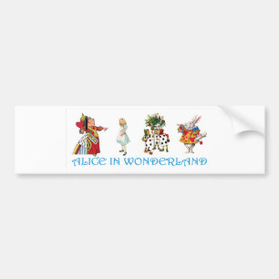 AFSCHRIJVING IN WONDERLAND BUMPERSTICKER