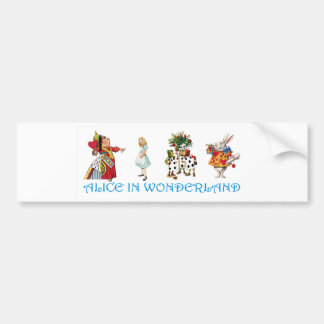AFSCHRIJVING IN WONDERLAND BUMPERSTICKER