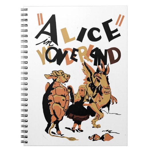 AFSCHRIJVING IN WONDERLAND NOTITIEBOEK (Voorkant)