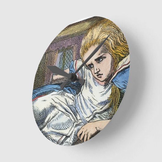 AFSCHRIJVING IN WONDERLAND RONDE KLOK (Hoek)