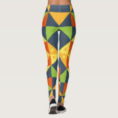Afschuw geometrisch kleuren leggings (Achterkant)