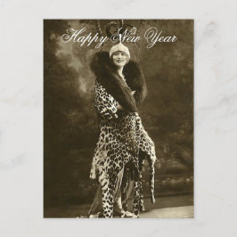 Afschuwelijk Pet en jas nieuwjaar Feestdagenkaart