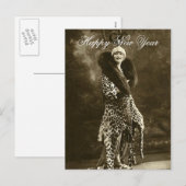 Afschuwelijk Pet en jas nieuwjaar Feestdagenkaart (Voorkant / Achterkant)