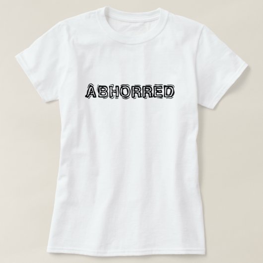 afschuwelijk t-shirt (Design voorkant)