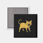 Afschuwelijke Japanse kat grappig Magneet (Voorkant / Achterkant)