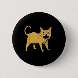 Afschuwelijke Japanse kat grappig Ronde Button 5,7 Cm