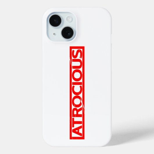 Afschuwelijke Stempel Case-Mate iPhone Case (Achterkant)