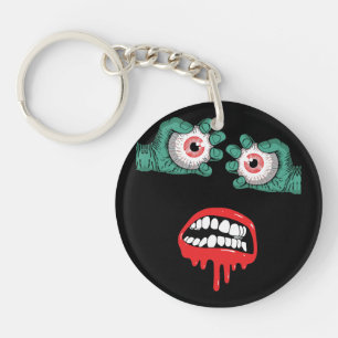Afschuwelijke Zombiehanden met Smeltende Lippensti Sleutelhanger