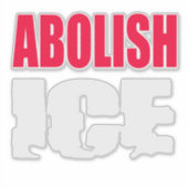 Afshafferen van ICE Sticker (Voorkant)