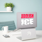 Afshafferen van ICE Sticker (Laptop op bureau)