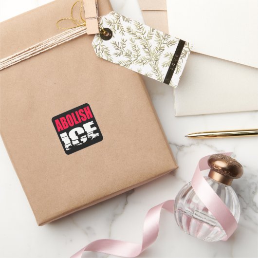 Afshafferen van ICE Vierkante Sticker (Geschenken)