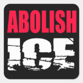 Afshafferen van ICE Vierkante Sticker (Voorkant)