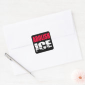 Afshafferen van ICE Vierkante Sticker (Envelop)