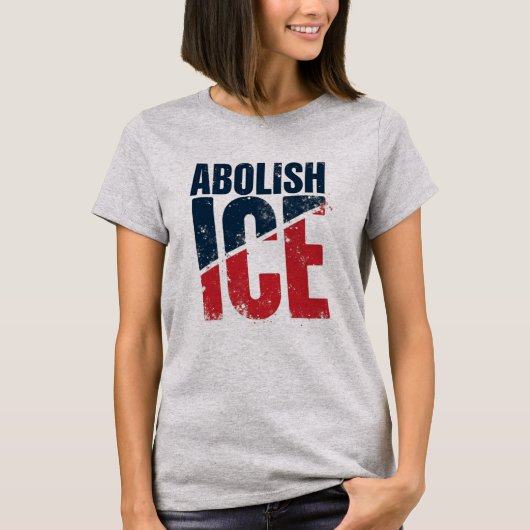 Afshaffing ICE Vintage Protest T-shirt (Voorkant)