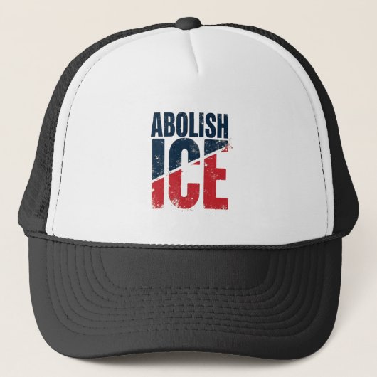 Afshaffing ICE Vintage Protest Trucker Pet (Voorkant)