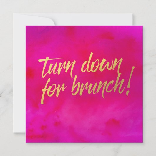 Afslaan voor Brunch Invitation Pearl Shimmer Kaart (Voorkant)