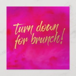 Afslaan voor Brunch Invitation Pearl Shimmer Kaart