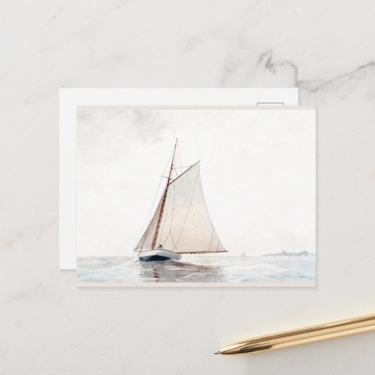 Afslachten van Gloucester door Winslow Homer Feestdagenkaart (Voorkant / Achterkant in situ)