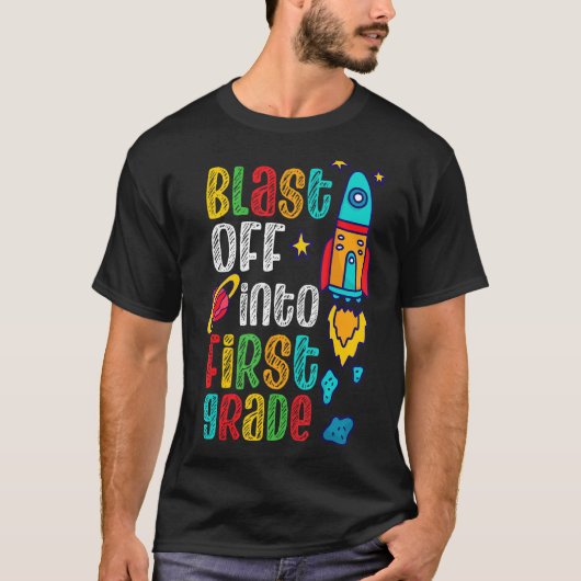 Afslag in eerste graad eerste dag van de Schoo T-shirt (Voorkant)