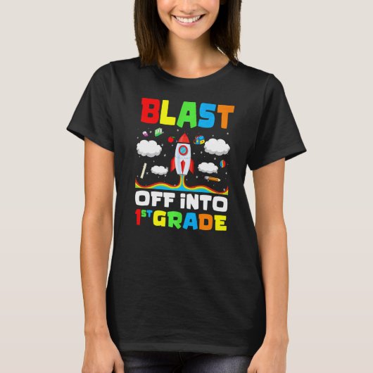 Afslag in eerste graad eerste dag van de Schoo T-shirt (Voorkant)