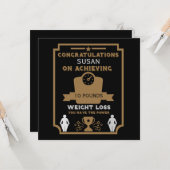 Afslankcongratulatie Kaart (Voorkant / Achterkant in situ)