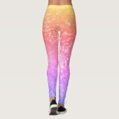 Afslankpartij Stropdas-kleurstof/All-Over-Print Le Leggings (Achterkant)
