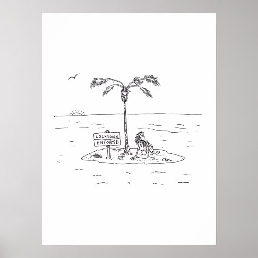 Afsluiten Afgedwongen glanzend poster (Voorkant)