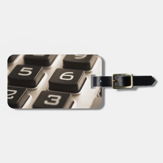 "Afsluiten calculator" Bagagelabel (Voorkant horizontaal)