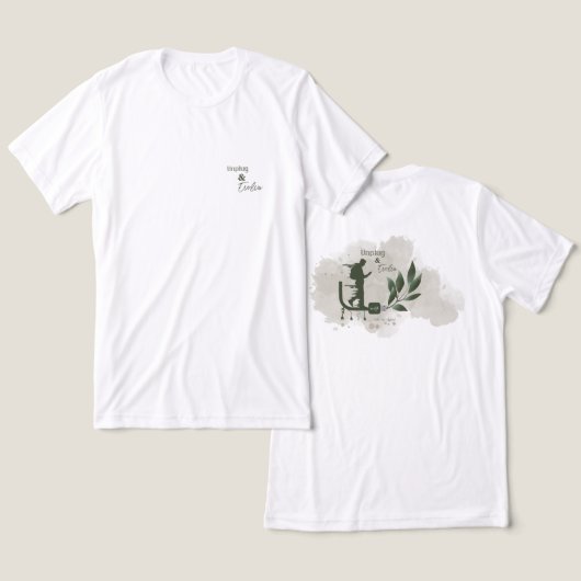 Afsluiten en evolueren | Minimalistisch Motivatie Tri-Blend Shirt (Ontwerp Voorkant & Achterkant)