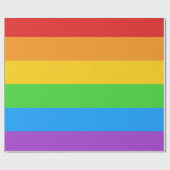 Afsluiten met trots: regenboogvlag cadeaupapier (Vlak)