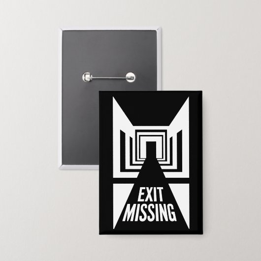 Afsluiten ontbreekt - Glitch in de realiteit Button (Voorkant / Achterkant)