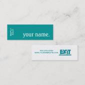 Afsluiten Realty wordt gewoon verkocht. Skinny Vis Mini Visitekaartje (Voorkant / Achterkant)