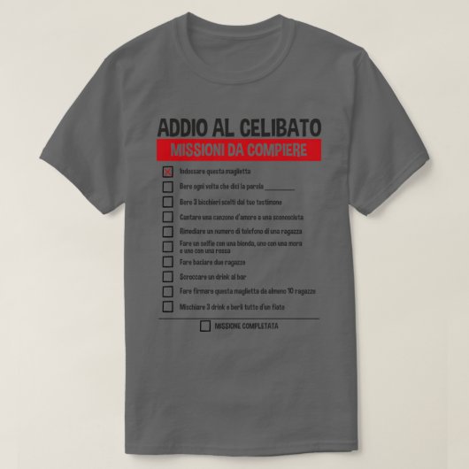 Afsluiten Van Het Bachelor Bestaan Missies Om Uit T-shirt (Design voorkant)