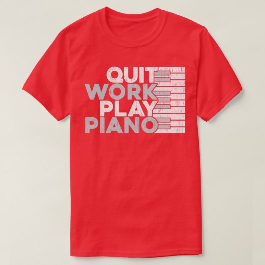 Afsluiten van het spel Piano Gift Piano Idea T-shirt (Design voorkant)