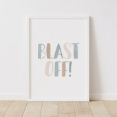 Afsluiten van neutraal Kinder ruimtelijk decor Poster