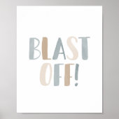 Afsluiten van neutraal Kinder ruimtelijk decor Poster (Voorkant)