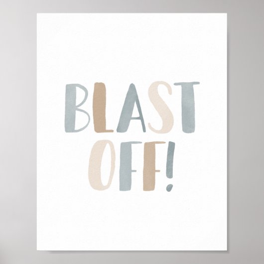 Afsluiten van neutraal Kinder ruimtelijk decor Poster (Voorkant)