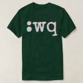 Afsluiten vim wq Sign pro programmeurs tip T-shirt (Design voorkant)