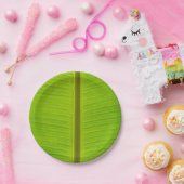 Afsluitend bananenbladeren papieren bordje (Feest)