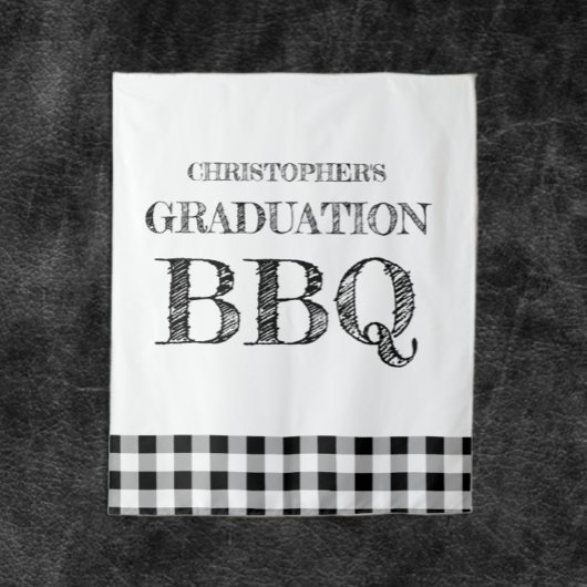 Afsluitend BBQ geruit Wandkleed