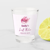 Afsluitend Cowgirl vrijgezellenweekend | Roze Shot Glas (Voorkant)