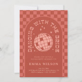 Afsluitend Disco Meidenavondweekend voor de Bruid Kaart (Voorkant)