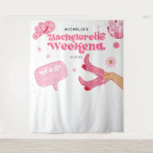 Afsluitend Disco Rodeo Bachelorette Feest Wandkleed (Voorkant)