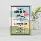 Afsluitend Golfweekend Feest voor de Bruid Kaart (Staand voorkant)