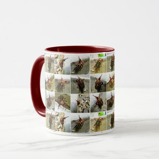 Afsluitend: June Bug Beetle Insect Foto Collage Mok (Voorkant links)