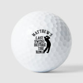 Afsluitend Uitje voor de Bruidegom Golfballen (Voorkant)