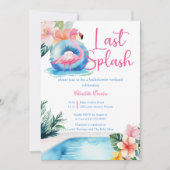 Afsluitende Splash Flamingo Meidenavakantie  Kaart (Voorkant)