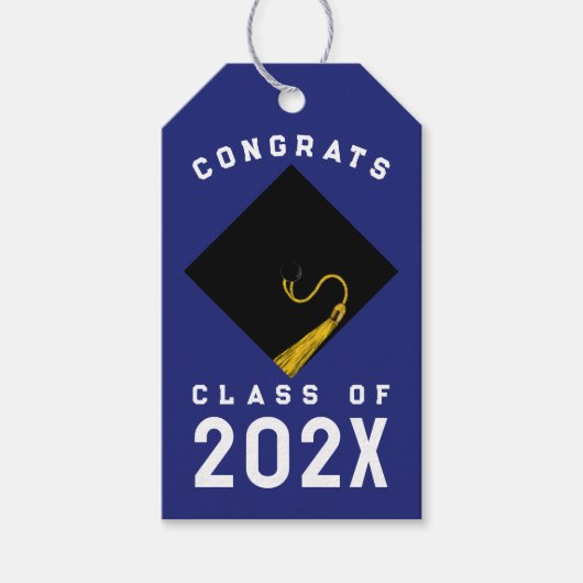 Afsluiting 2026 Blauw Cadeaulabel (Voorkant)