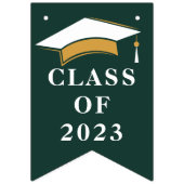 Afsluiting 2026 Grad Groen Wit Vlaggetjes (Eerste vlag)